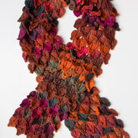 Autumn Leaves Handknitted Scarf
