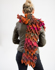 Autumn Leaves Handknitted Scarf